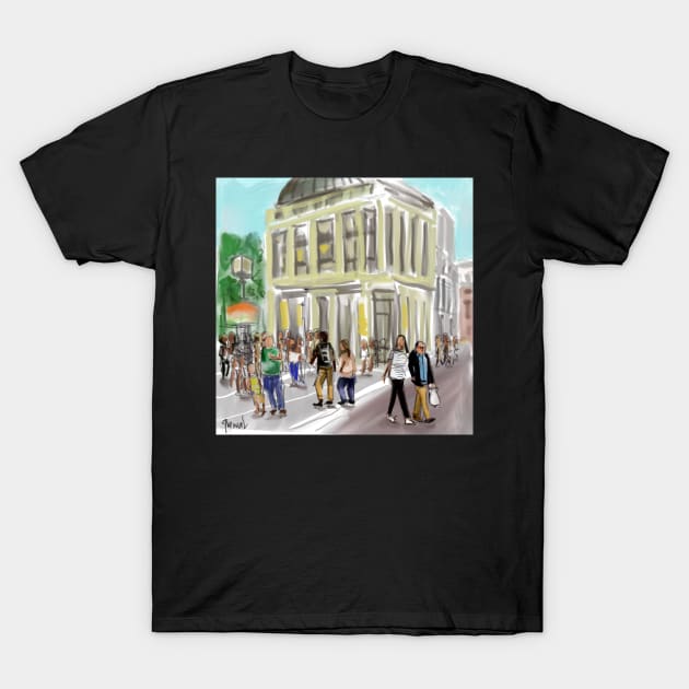 Leicester Square London T-Shirt by sukhpalgrewal